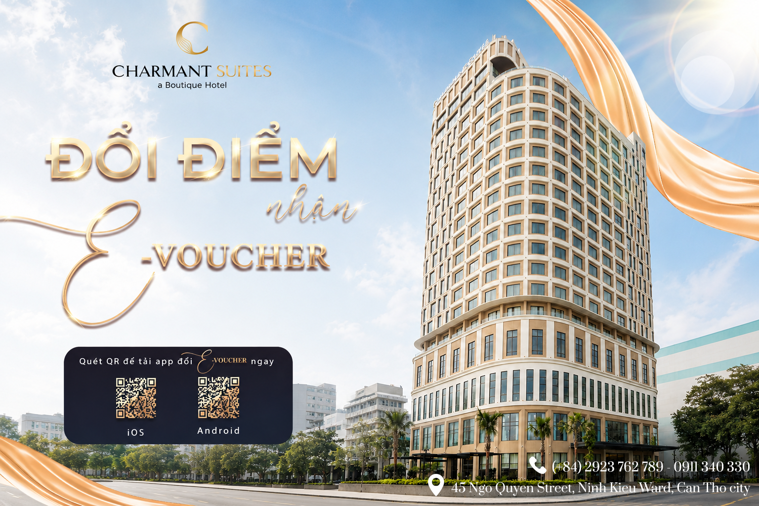 CHARMANT SUITES CAN THO - REDEEM LOYALTY POINTS, ENJOY EXCLUSIVE PERKS