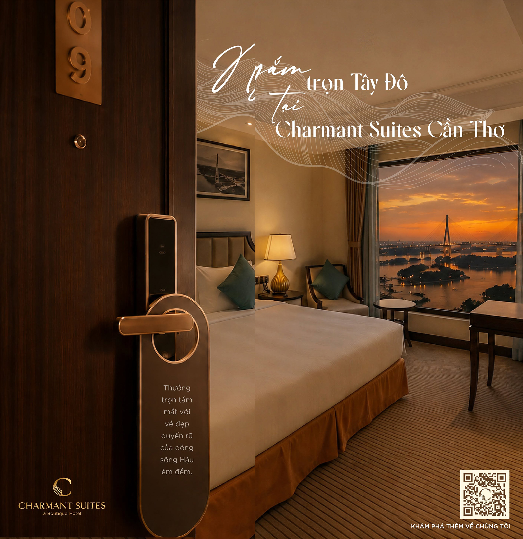 Charmant Suites – Khách Sạn View Sông Hậu Cần Thơ